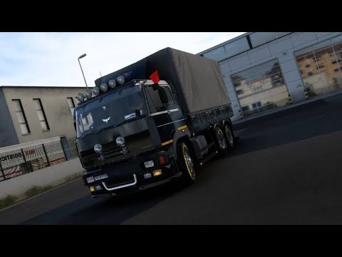 ETS2 Liaz 300 Super compact delivery truck mod driving in city. Euro truck simulator 2 1.44