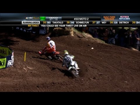 Villopoto Challenges Dungey in Moto 2 at Washougal