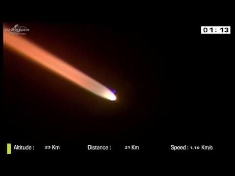 Liftoff of the Vega mission with SkySats-4 to -7 and PerúSAT-1