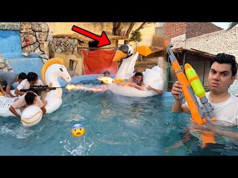 Pool Mein Gun Clash Challenge Kia 😨 Who Win 🏆 
