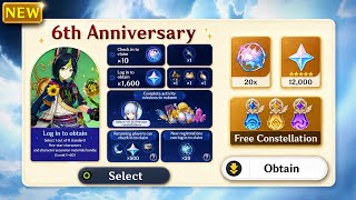 JUST IN! THE NEW ANNIVERSARY REWARDS ARE INSANE! 5 Star Selector, Primogems, Events - Genshin Impact