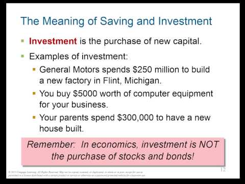 CH 13 [macro]: Savings, Investment, Financial System