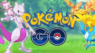 Mewtwo, Mew, Zapdos, Articuno, and Moltres are all in Pokemon GO!