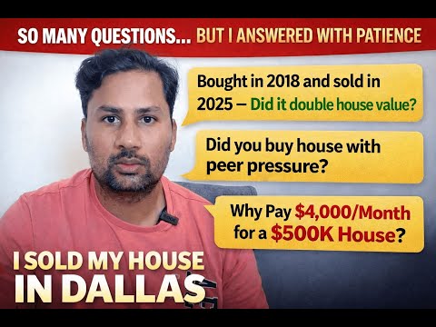 So Many Questions… But I Answered With Patience  I Sold My House in Dallas #usateluguvlogs