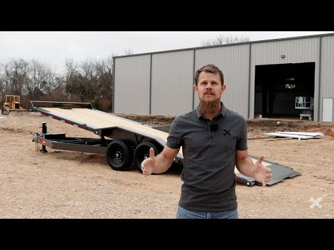 2023 MAXX-D TRAILERS LDX 25X102 LOW PRO TANDEM DUAL FLATBED GN in Redding, California - Video 1