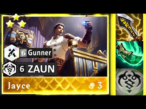 6 Zaun 6 Gunner JAYCE 3 HYPER CARRY DOES TONS OF DAMAGE!!
