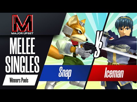 Snap (Fox) vs Iceman (Marth) - Melee Singles Winners Pools - MAJOR UPSET