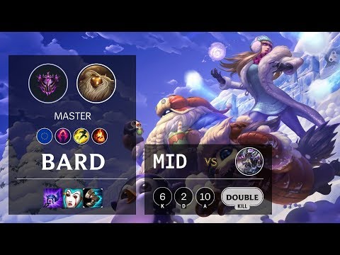 Bard Mid vs Kassadin - EUW Master Patch 10.8