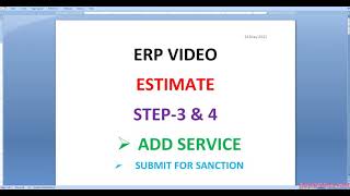 TNEB ERP-STEP3-ESTIMATE ADD SERVICE & STEP4-SUBMISSION FOR APPROVAL