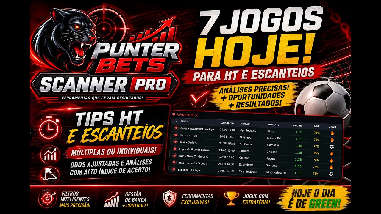 🔥 TIPS DE HOJE — 7 JOGOS SELECIONADOS! ⚽📊