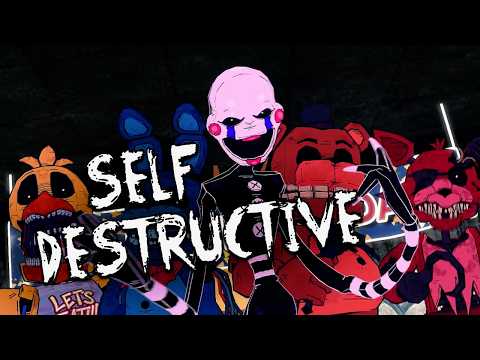 [SFM] FNAF 2 SONG "SELF DESTRUCTIVE | Rockit Music
