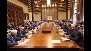 رئيس مجلس الوزراء السيد عادل عبد المهدي ورئيس الجمهورية التركية يترأسان جلسة المباحثات المشتركة