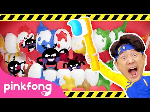 You need to brush your teeth! | Healthy Habit | Super Safeguard Sammy | Pinkfong Official
