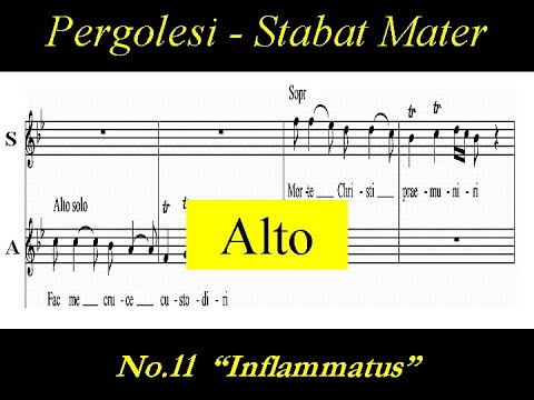 Pergolesi- Stabat Mater - 11. Inflammatus - Alto