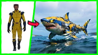 AVENGERS TRANSFORM TO SHARKS - VENGERS 🔥 All Characters (marvel & DC) 2025 🌟
