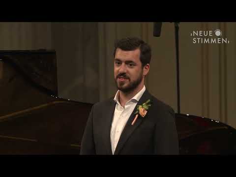 NEUE STIMMEN 2023 – Prizewinners concert: Carles Pachon sings "Wie Todesahnung"