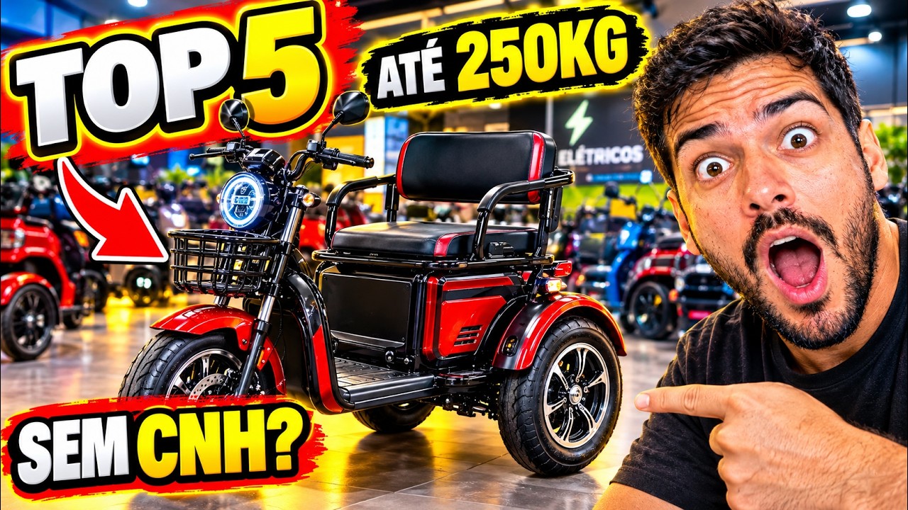 Triciclo Elétrico sem CNH 2026 Os 5 Melhores Modelo
