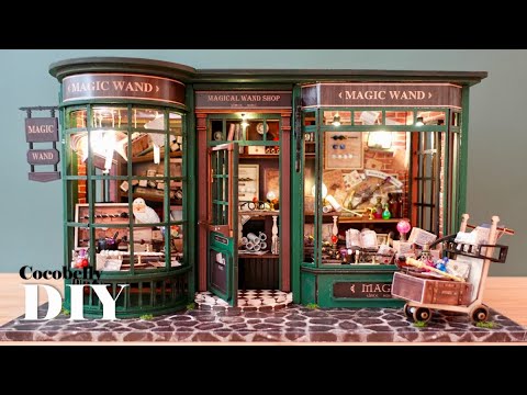 Magic House Wand Shop | DIY Miniature Dollhouse Crafts | Relaxing Satisfying Video