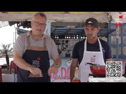 Ova de peixe frito no dendê