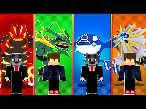 SÓ PODE CAPTURAR POKÉMON VERMELHO, AZUL, VERDE E LARANJA NA LUCKY PIXELMON - MINECRAFT