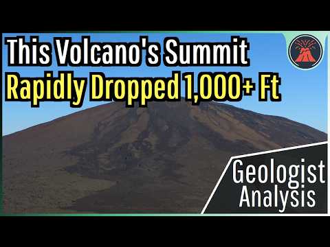 This Volcano's Summit Rapidly Lost 1,000+ Ft in Height; Geologist Analysis