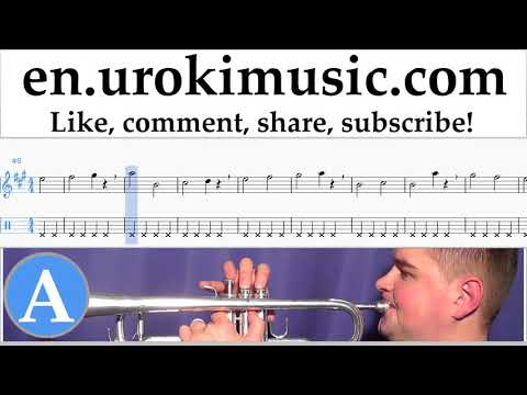 How to Play Trumpet The Pink Panther - Theme Song Tabs Part#1 exercises, scales um-i352