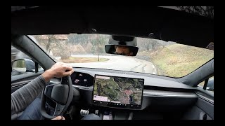 Tesla S plaid on CLOSED RALLY road