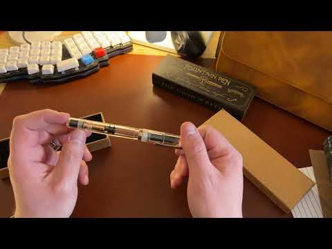 First impressions: Galen Leather X Narwhal Rose Gold demonstrator fountain pen