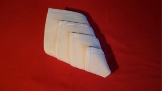 How To Fold Napkins - Diamond Fold (Napkin Folding)