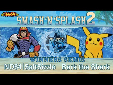 Smash'N'Splash 2 - ND64|SaltSizzle (Captain Falcon) vs Bark the Shark (Pikachu) - Winners Semis