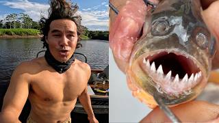 OUR FAMILY SWAM WITH PIRANHAS on an Amazon River Cruise with Jon Chu!