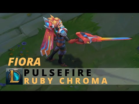 Pulsefire Fiora Ruby Chroma - League Of Legends
