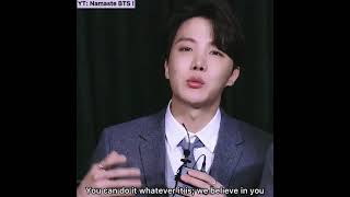 BTS inspirational message for ARMYs in English �
