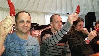 preview picture of video 'Chilli Eating Contest Burton on Trent Winter Chili Festival December 2013'