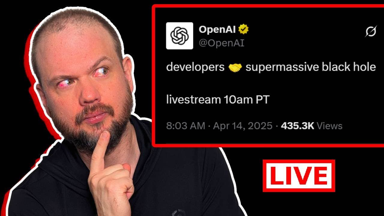 [OpenAI Livestream] developers 🤝 supermassive black hole