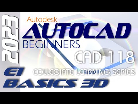 E1 AutoCAD 2023 | 2D to 3D Solid Modeling Tutorial for Beginners
