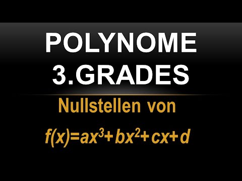 Polynome 3  Grades Nullstellen