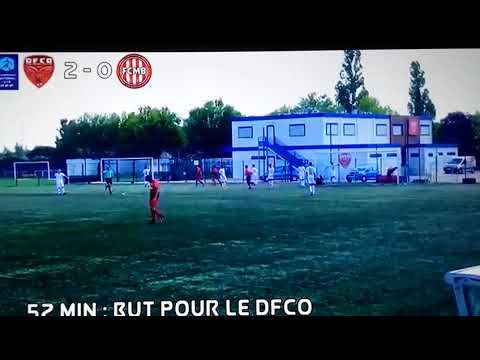 Rayan Philippe DFCO U 19 nationaux 1er match saison 2017/2018 premier but