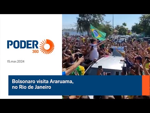 Bolsonaro visita Araruama, no Rio de Janeiro