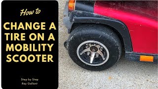 How to change a tire on a mobility scooter