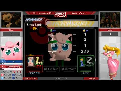 CFL Smackdown 173 Melee - Liquid`Hungrybox (Puff) vs Mayb (Peach) - Winners Semis