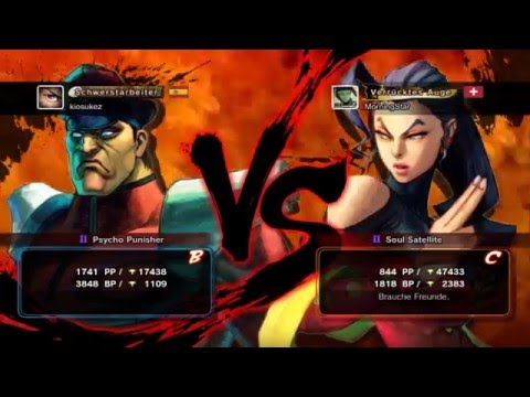Ultra Street Fighter IV-Kampf: M. Bison gegen Rose