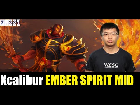 Xcalibur EMBER SPIRIT MID 7.33D DOTA2 PRO MMR MATCH #dota2 #dota2highlights