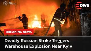 WATCH NOW: Deadly Russian Strike Triggers Warehouse Explosion Near Kyiv | AH15