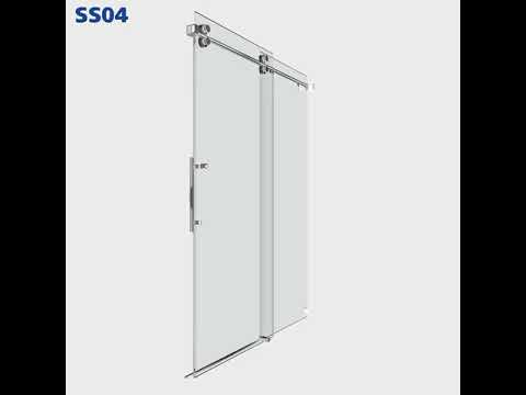 SS04  Glass Shower Door Installation | Aston Frameless Shower Glass