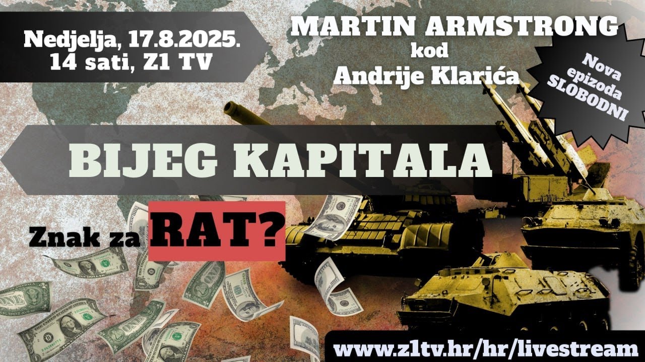 SLOBODNI podcast #121 Martin Armstrong Predviđamo treći svjetski rat iduće godine VEED