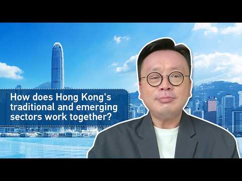 How does Hong Kong's traditional and emerging sectors work together?