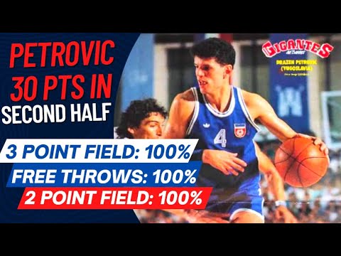 Drazen Petrovic 30 pts VS France (ALL IN SECOND HALF) EuroBasket 1989