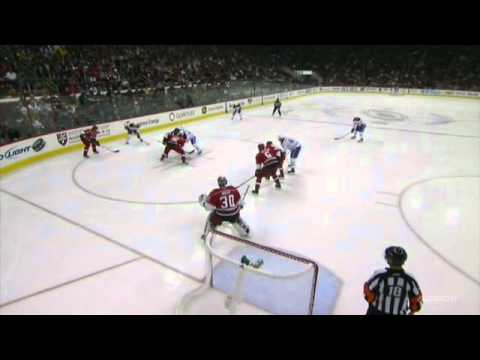 P.K. Subban goal, Slap, Off. Zone, 55 ft, on Cam Ward (2011-03-30)