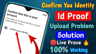 🔴Confirm your identity Facebook Problem Solution | without ld card | id upload problem Solution 2021